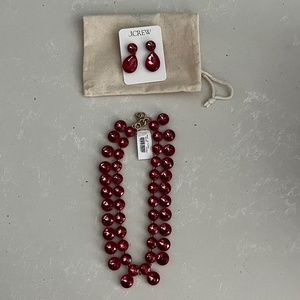 J. Crew necklace and earring set